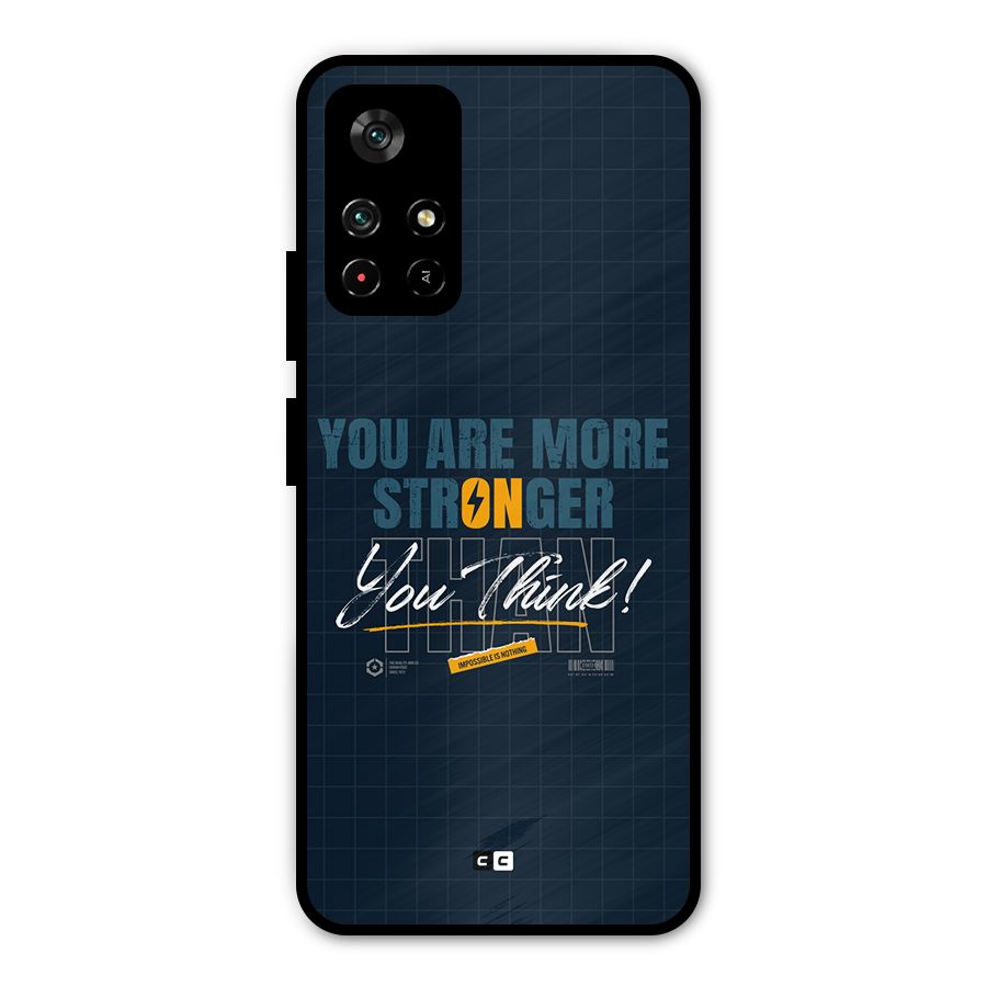 More Stronger Metal Back Case for Redmi Note 11T 5G