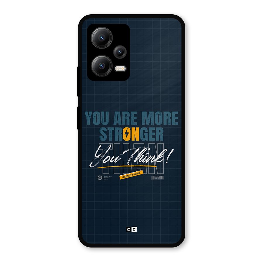 More Stronger Metal Back Case for Redmi Note 12 5G