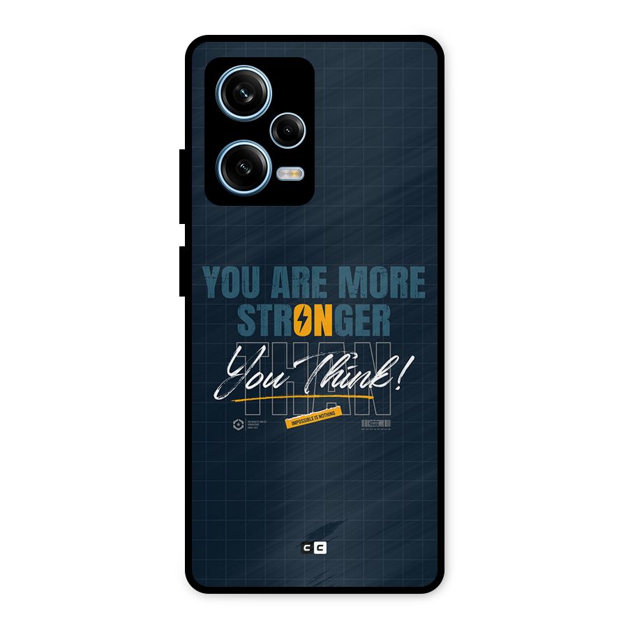 More Stronger Metal Back Case for Redmi Note 12 Pro