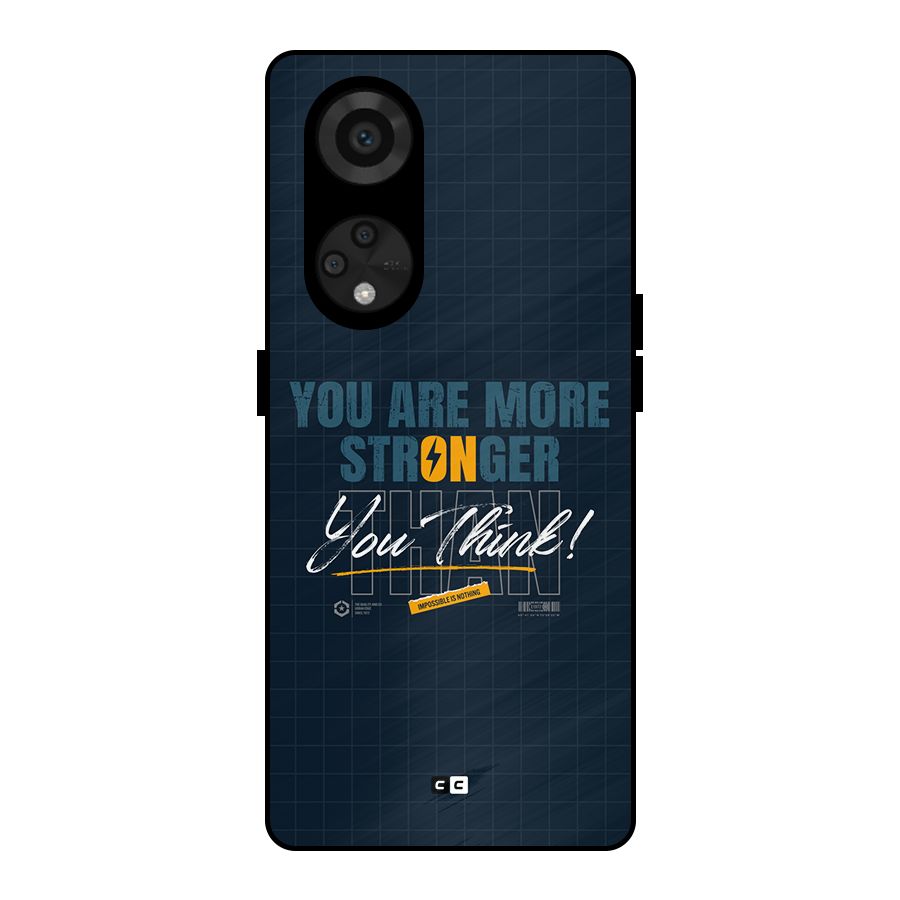 More Stronger Metal Back Case for Reno8 T 5G