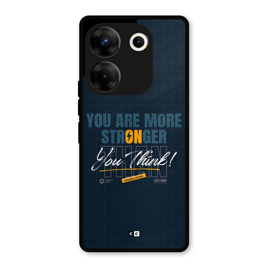 More Stronger Metal Back Case for Tecno Camon 20 Pro