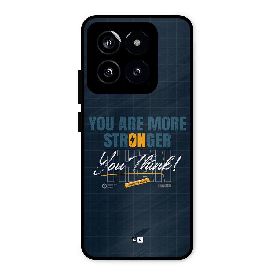 More Stronger Metal Back Case for Xiaomi 14