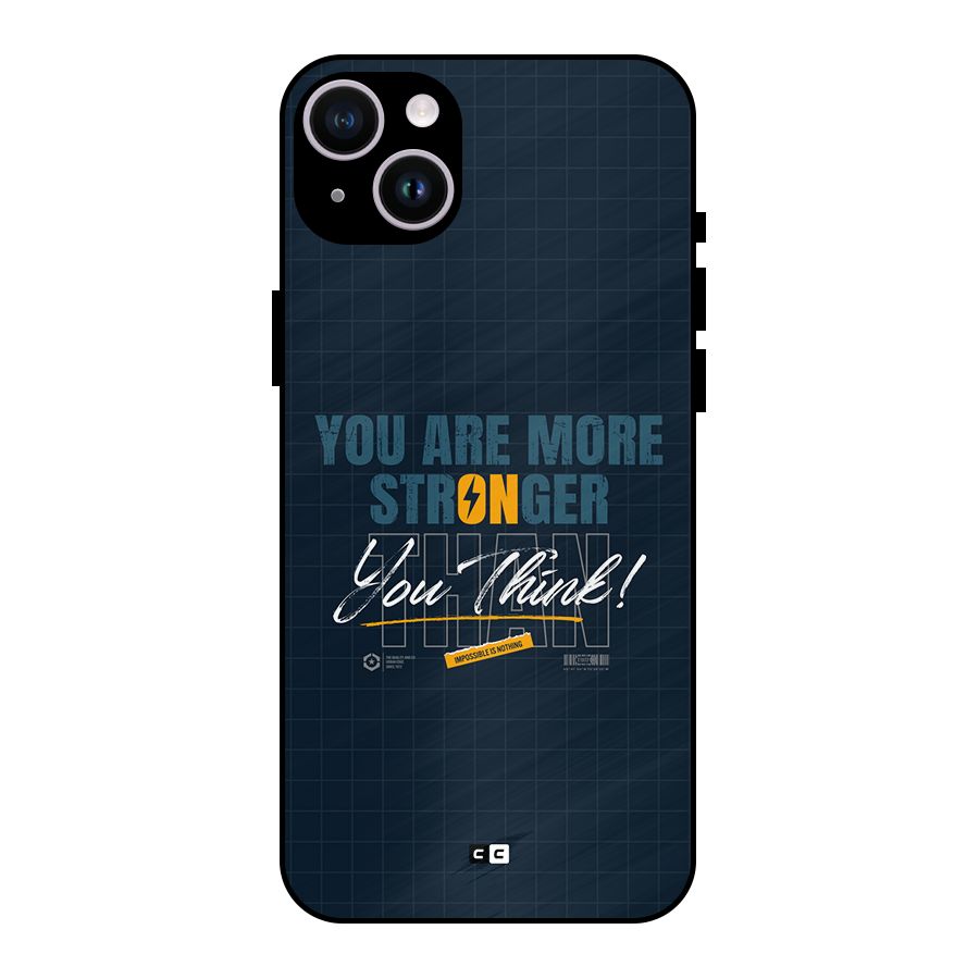 More Stronger Metal Back Case for iPhone 14 Plus