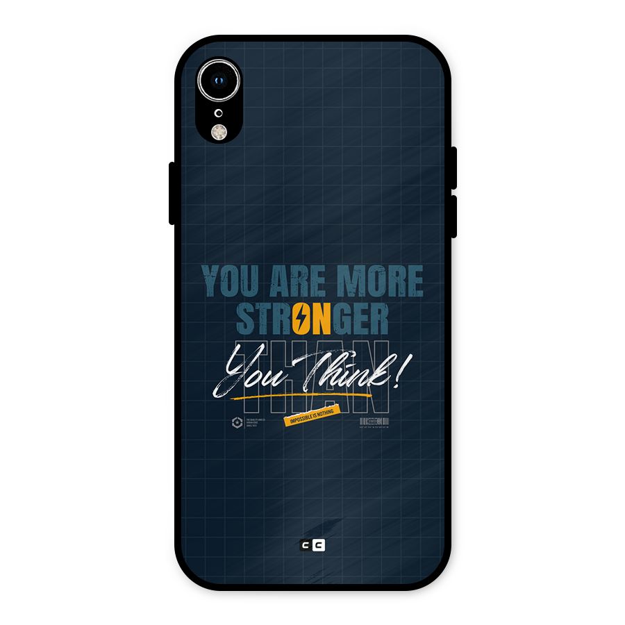 More Stronger Metal Back Case for iPhone XR