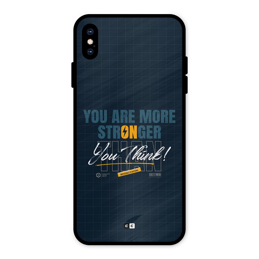 More Stronger Metal Back Case for iPhone XS Max