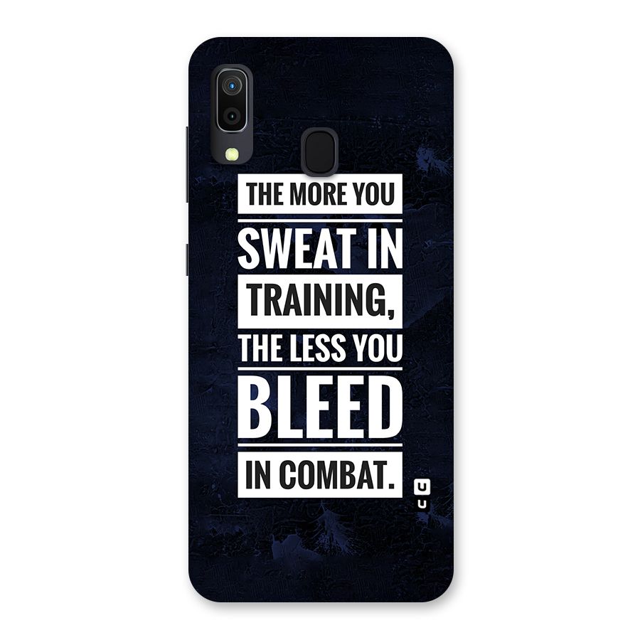 More You Sweat Less You Bleed Back Case for Galaxy A30