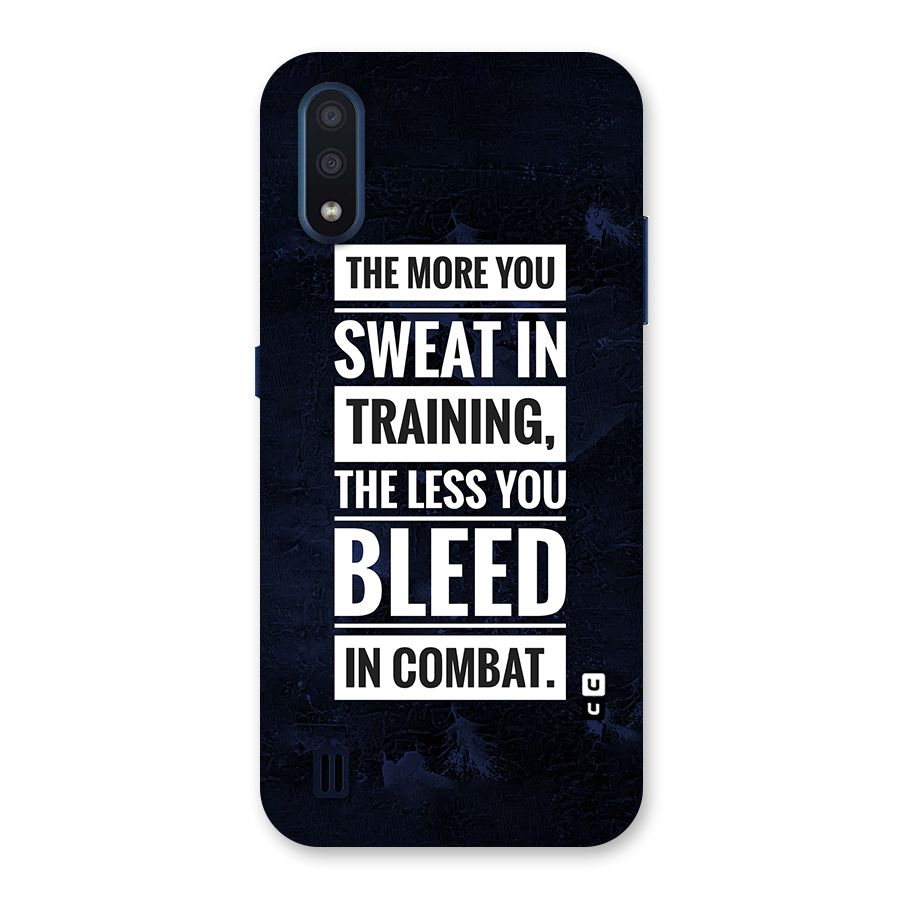 More You Sweat Less You Bleed Back Case for Galaxy M01