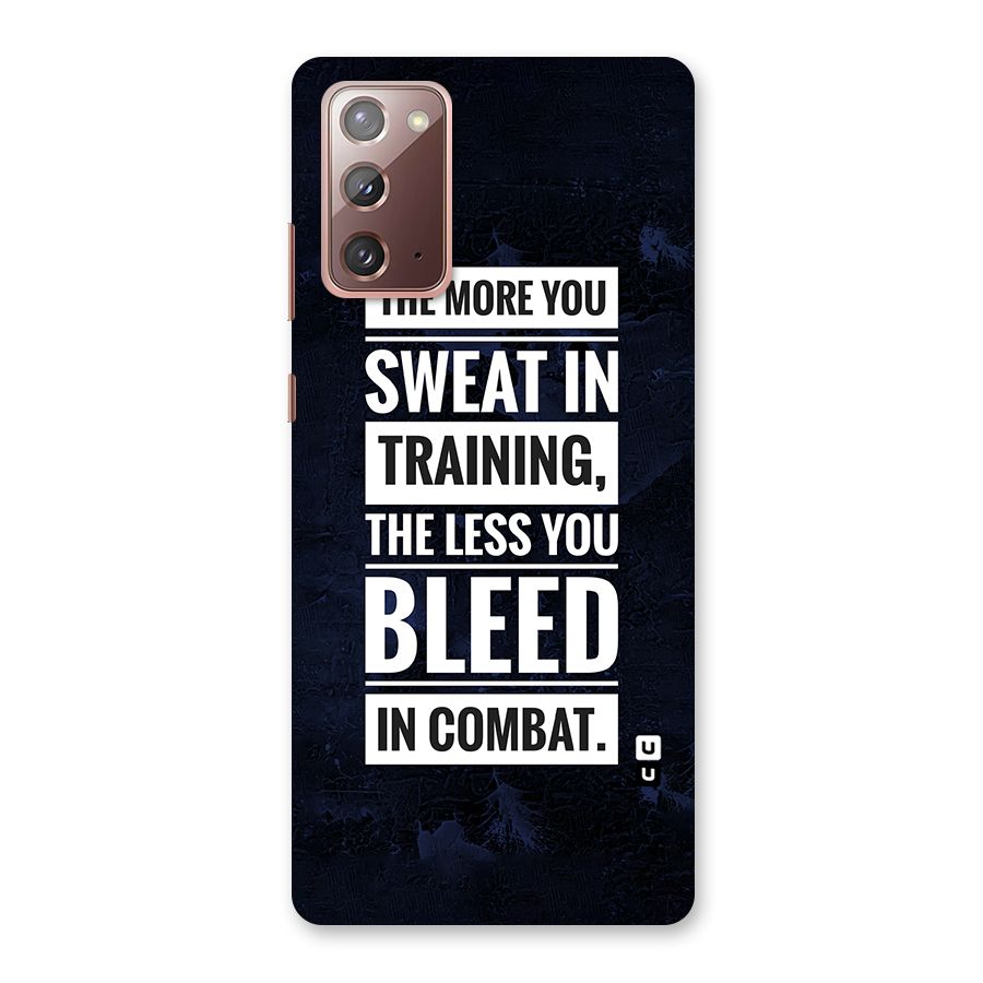 More You Sweat Less You Bleed Back Case for Galaxy Note 20