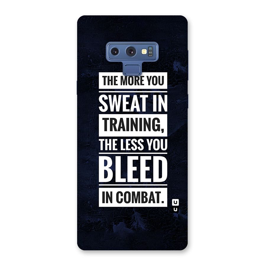 More You Sweat Less You Bleed Back Case for Galaxy Note 9