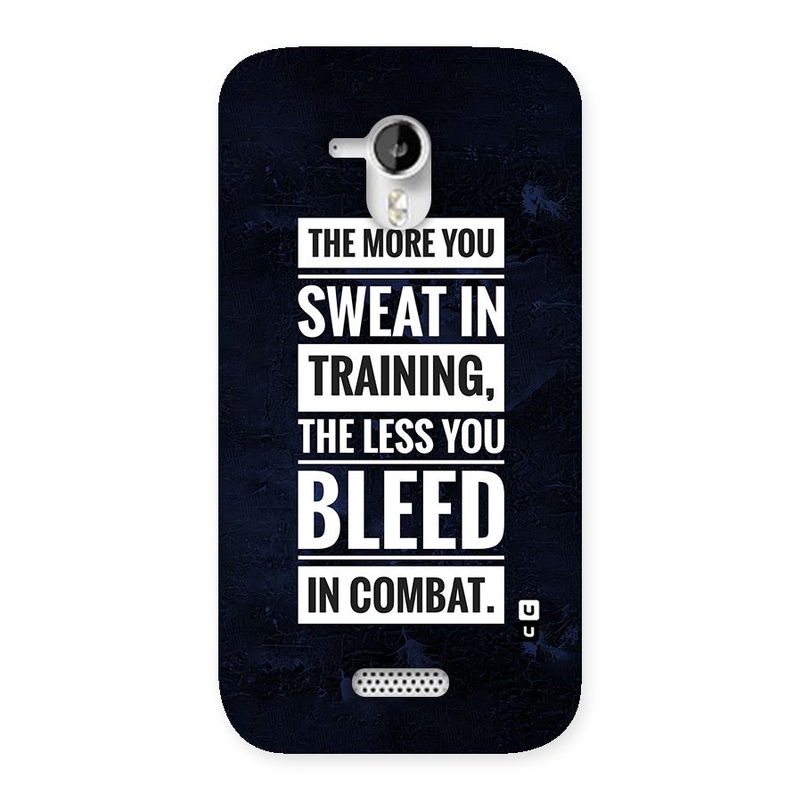 More You Sweat Less You Bleed Back Case for Micromax Canvas HD A116