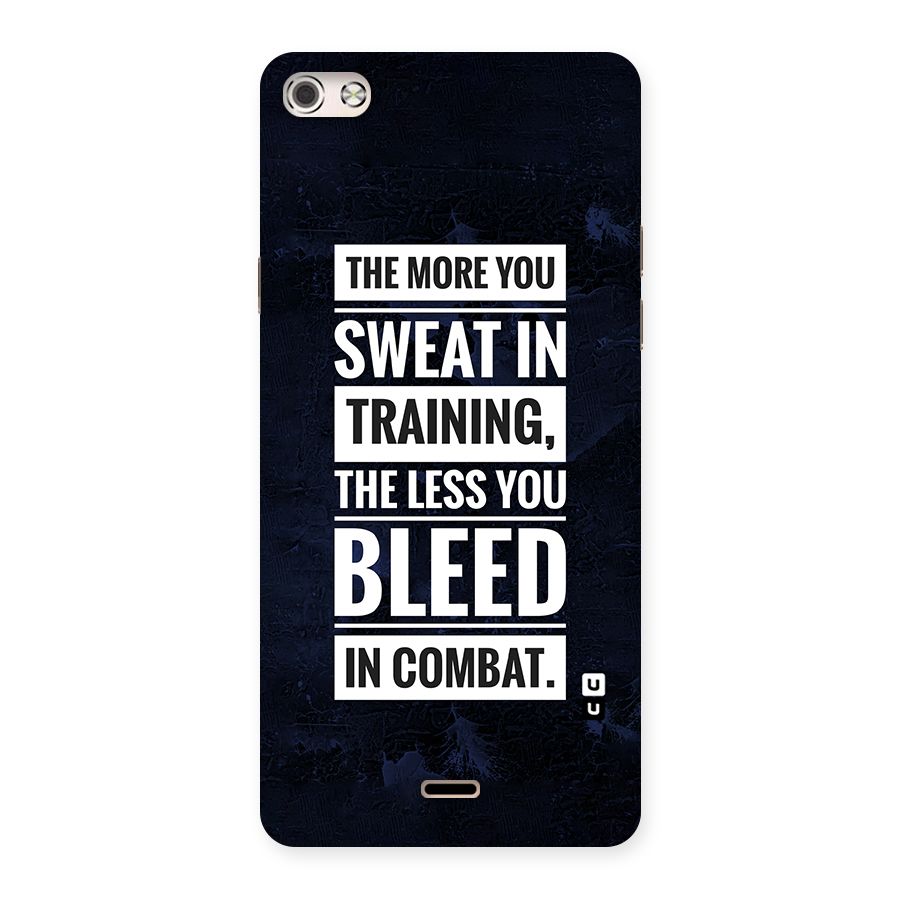 More You Sweat Less You Bleed Back Case for Micromax Canvas Silver 5