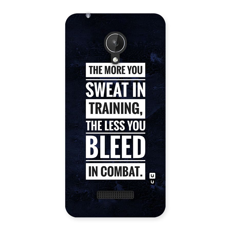 More You Sweat Less You Bleed Back Case for Micromax Canvas Spark Q380