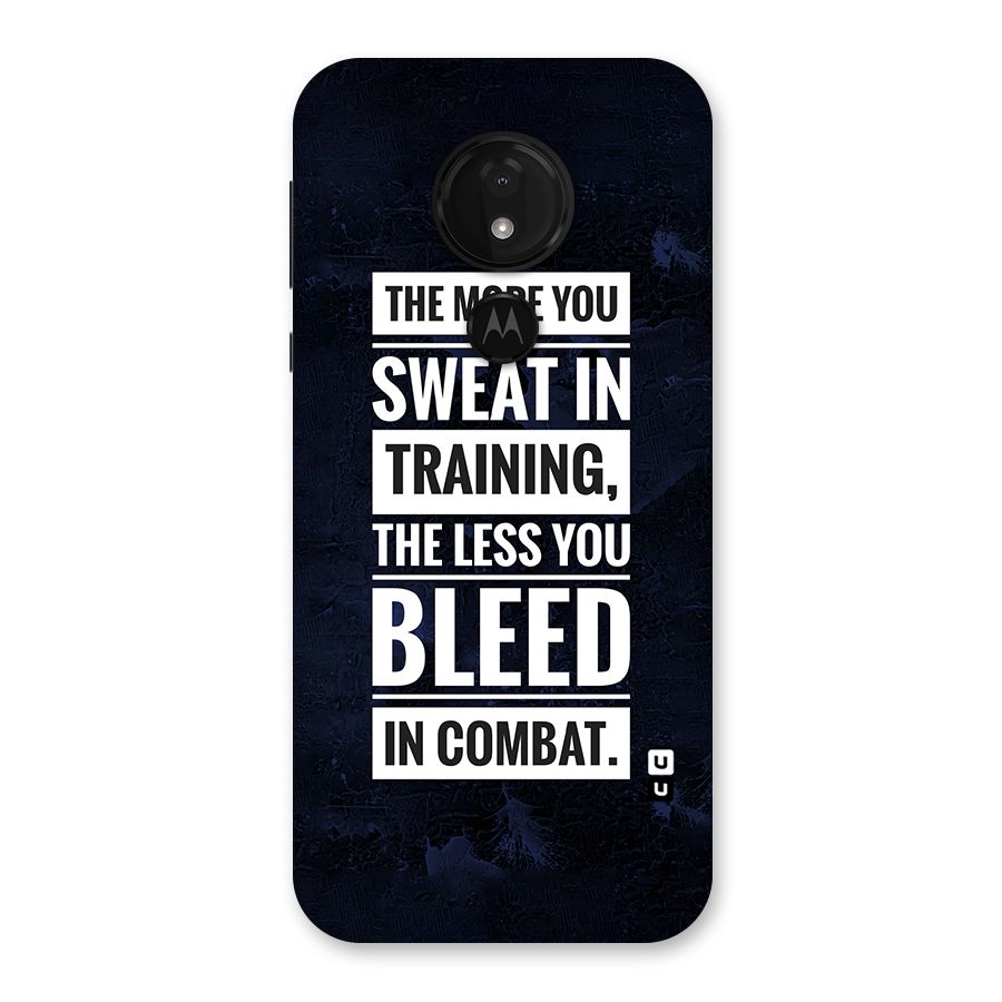 More You Sweat Less You Bleed Back Case for Moto G7 Power