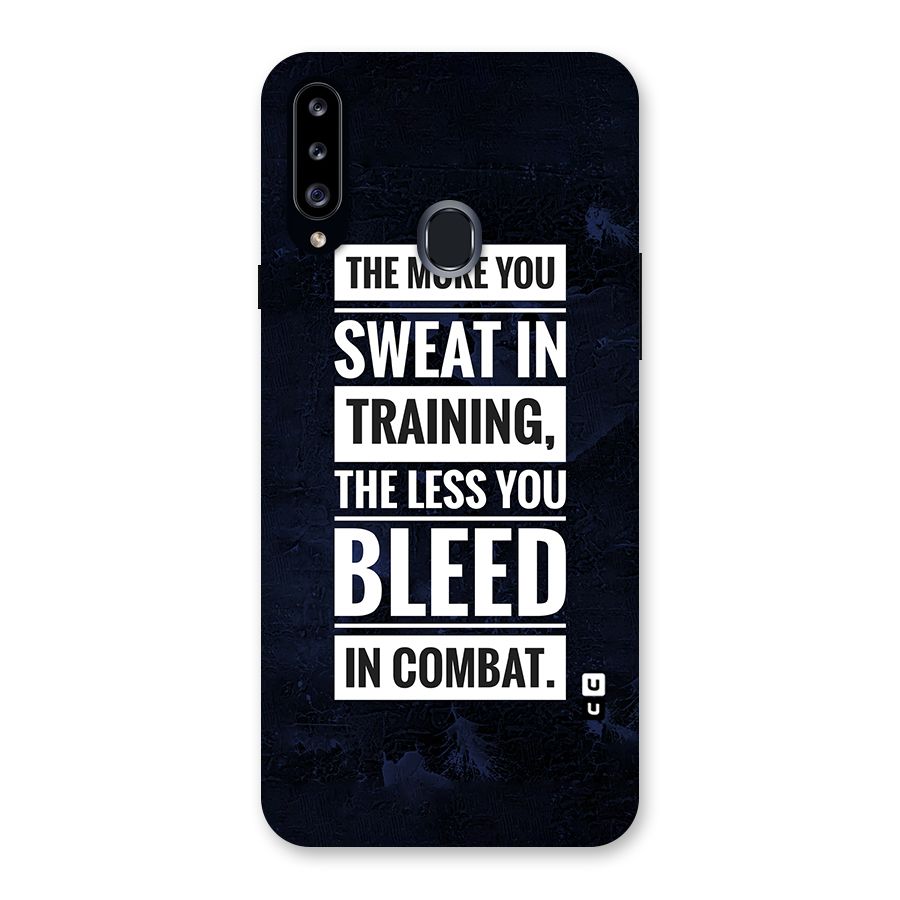 More You Sweat Less You Bleed Back Case for Samsung Galaxy A20s