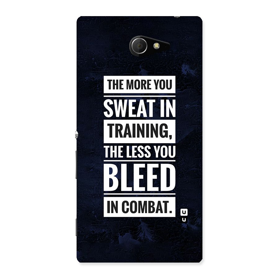 More You Sweat Less You Bleed Back Case for Sony Xperia M2