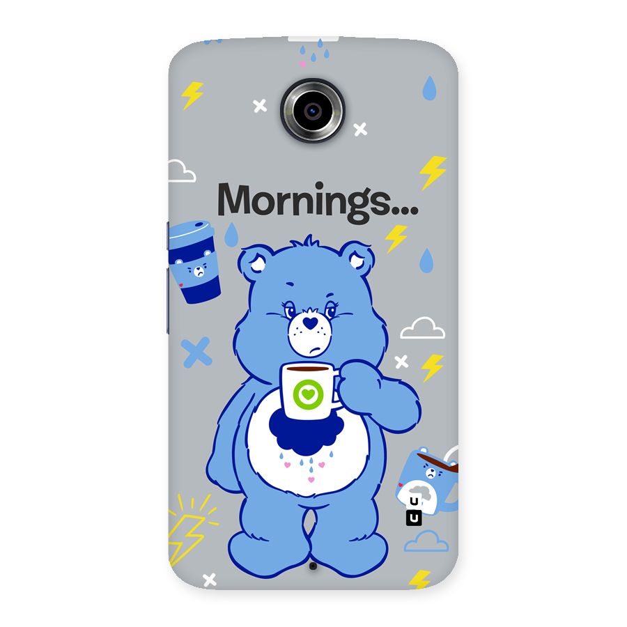 Morning Bear Back Case for Google Nexus 6