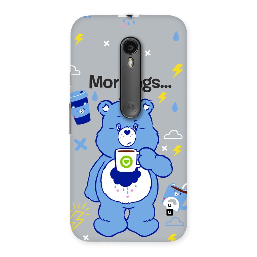 Morning Bear Back Case for Moto G Turbo