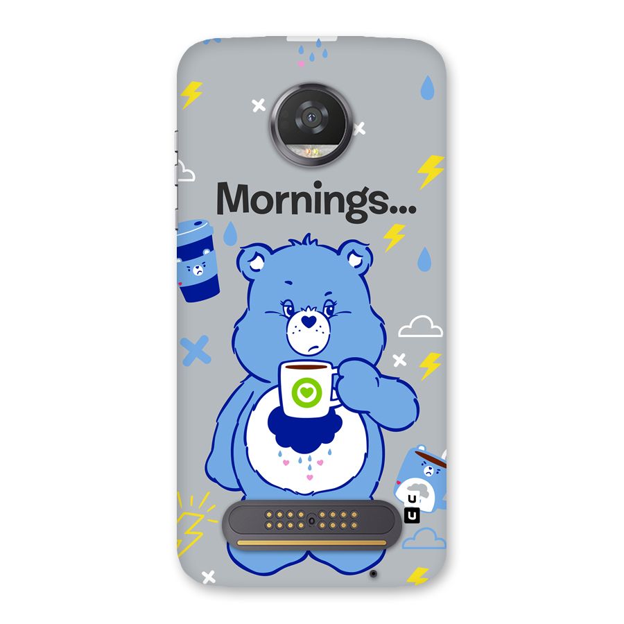 Morning Bear Back Case for Moto Z2 Play