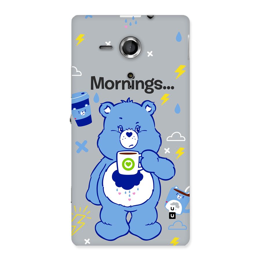 Morning Bear Back Case for Xperia Sp
