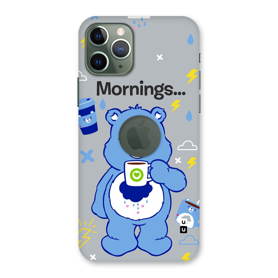 Morning Bear Back Case for iPhone 11 Pro Logo Cut