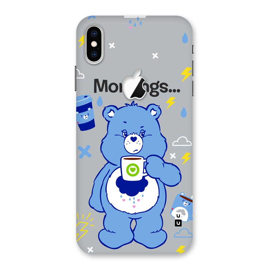 Morning Bear Back Case for iPhone XS Max Apple Cut