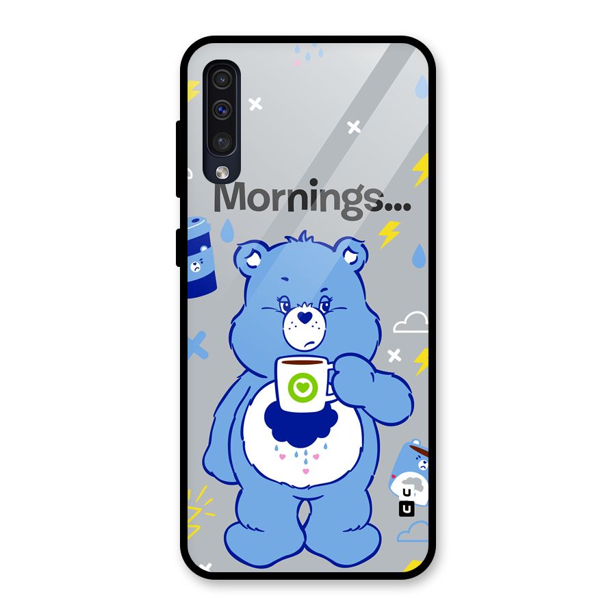 Morning Bear Glass Back Case for Galaxy A30s