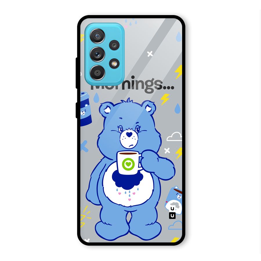 Morning Bear Glass Back Case for Galaxy A52s 5G