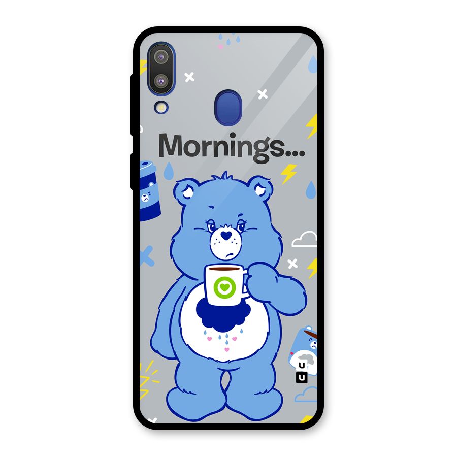 Morning Bear Glass Back Case for Galaxy M20