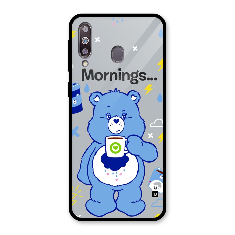 Morning Bear Glass Back Case for Galaxy M30