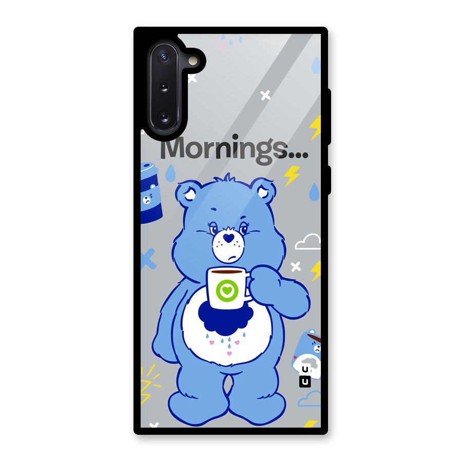 Morning Bear Glass Back Case for Galaxy Note 10