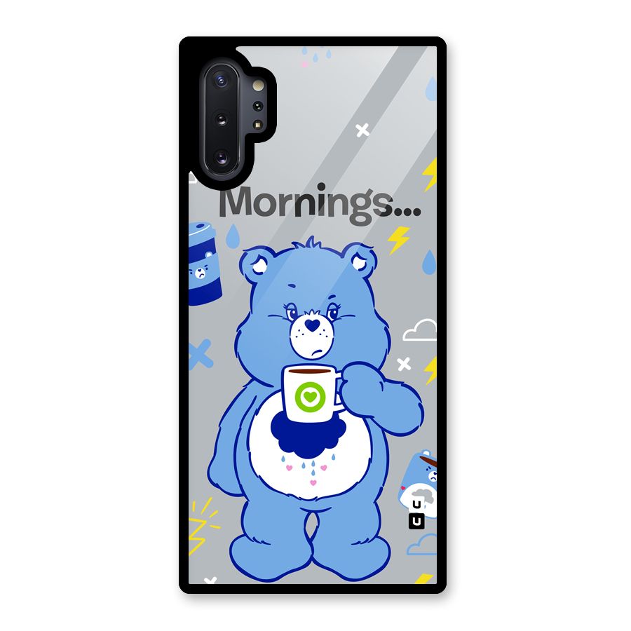 Morning Bear Glass Back Case for Galaxy Note 10 Plus