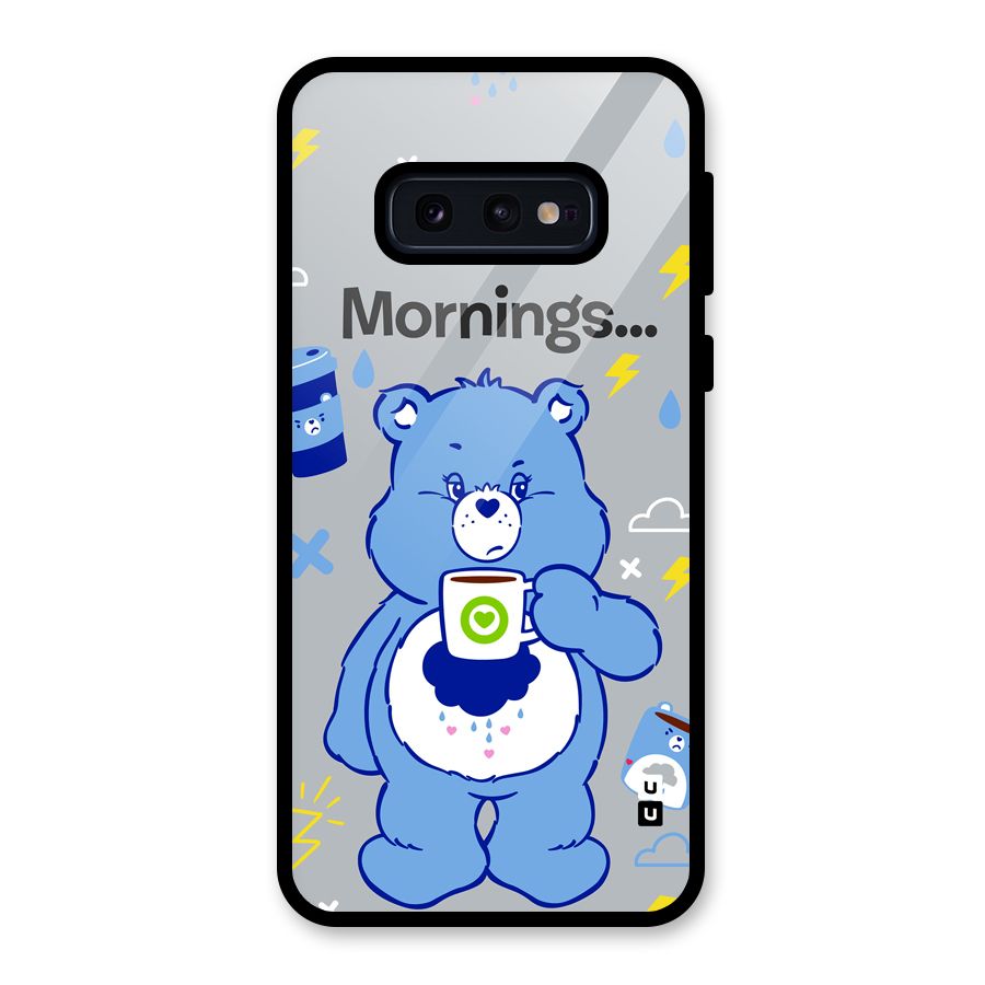 Morning Bear Glass Back Case for Galaxy S10e
