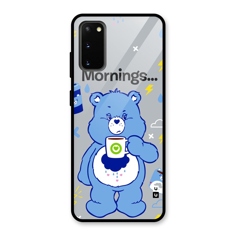 Morning Bear Glass Back Case for Galaxy S20
