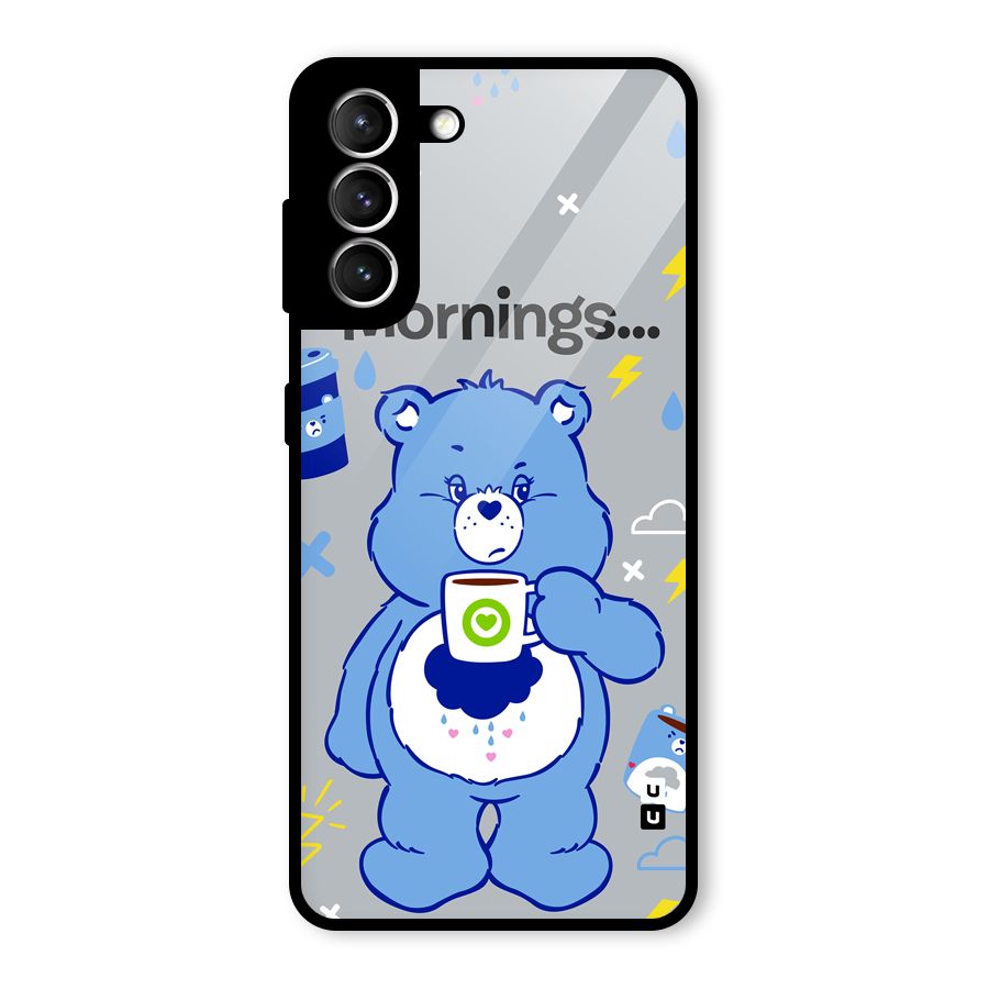Morning Bear Glass Back Case for Galaxy S21 5G