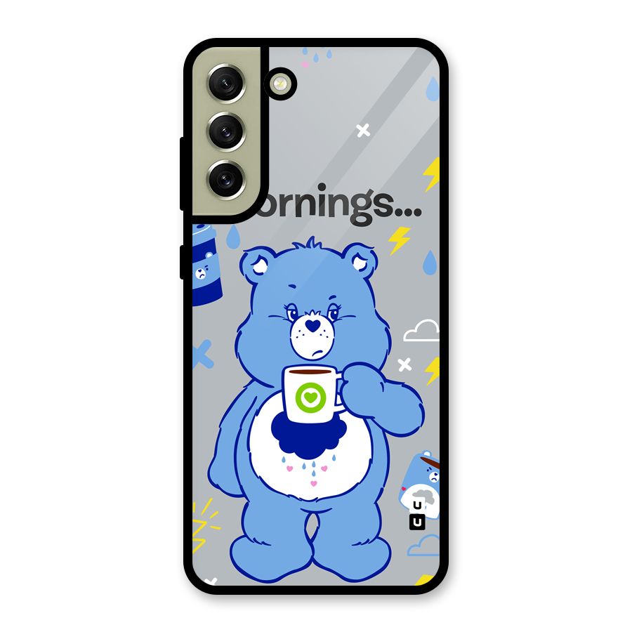 Morning Bear Glass Back Case for Galaxy S21 FE 5G