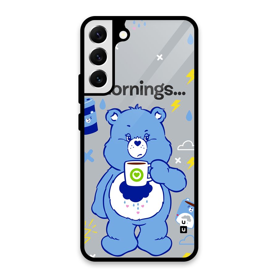 Morning Bear Glass Back Case for Galaxy S22 Plus 5G