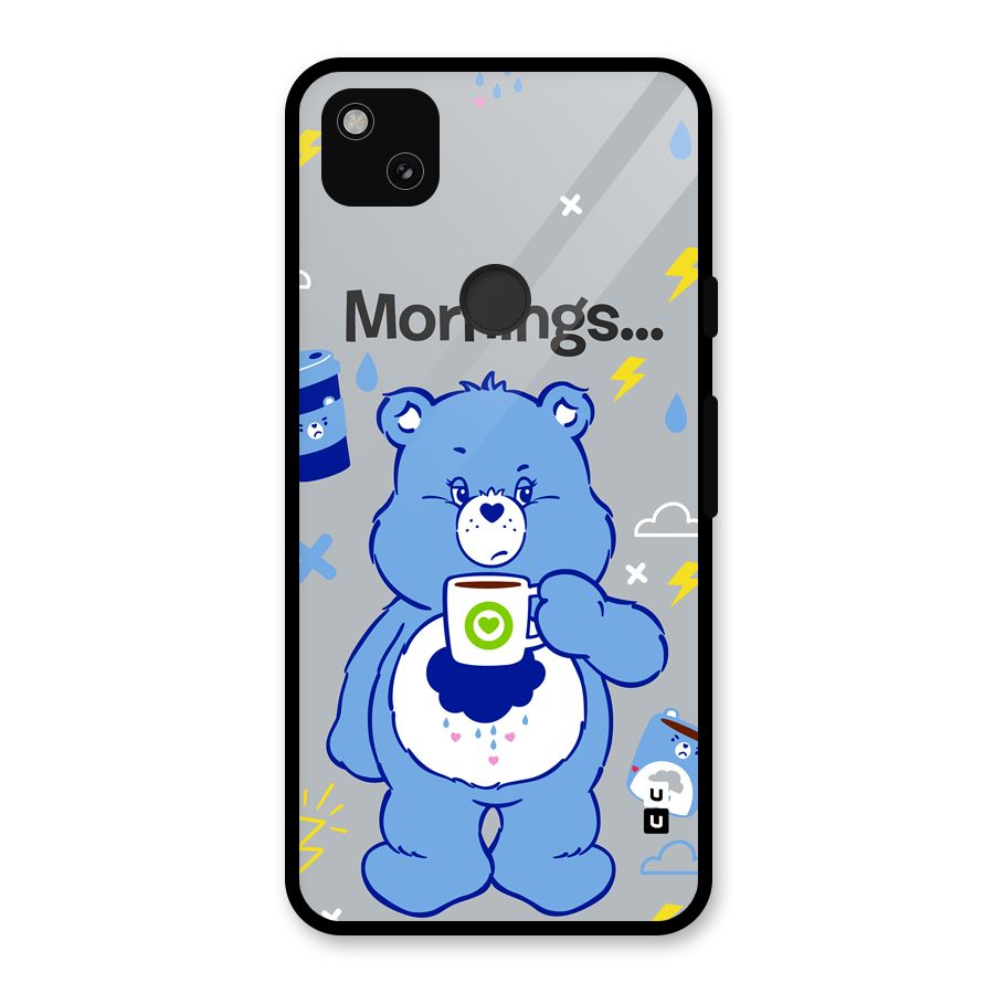 Morning Bear Glass Back Case for Google Pixel 4a