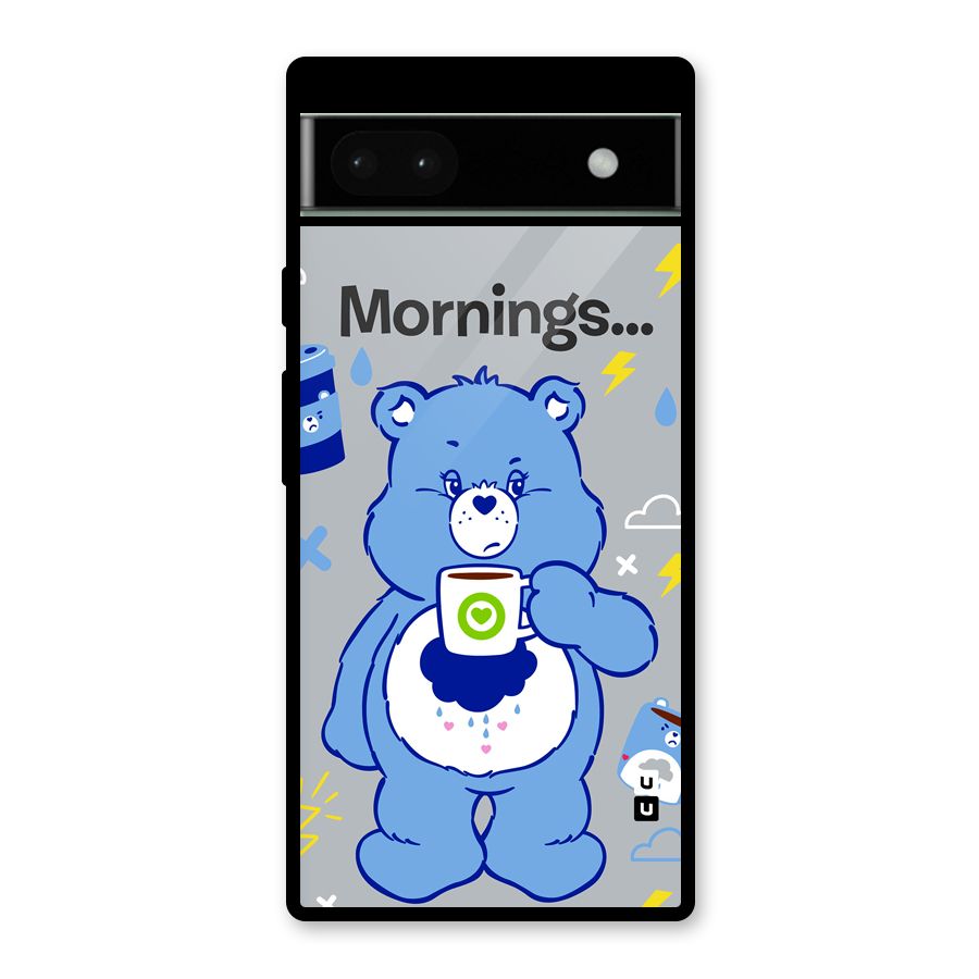 Morning Bear Glass Back Case for Google Pixel 6a
