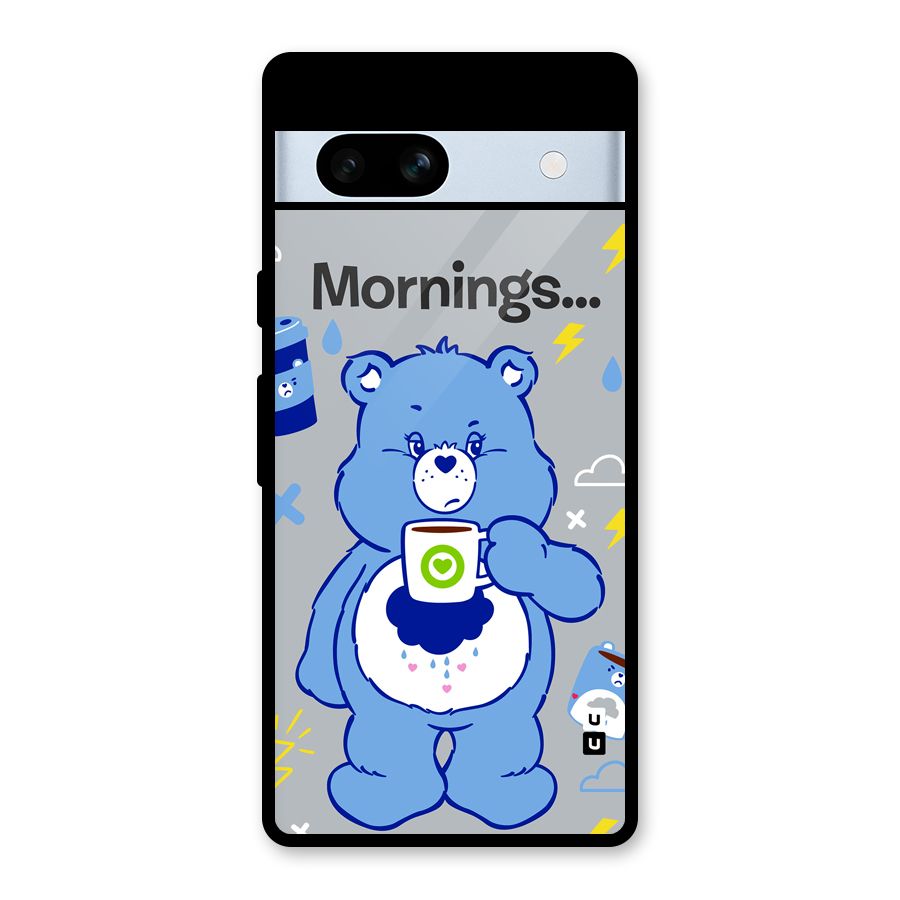 Morning Bear Glass Back Case for Google Pixel 7a