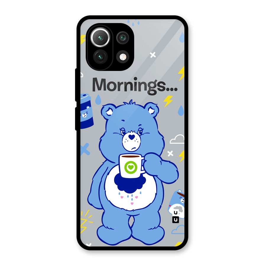 Morning Bear Glass Back Case for Mi 11 Lite