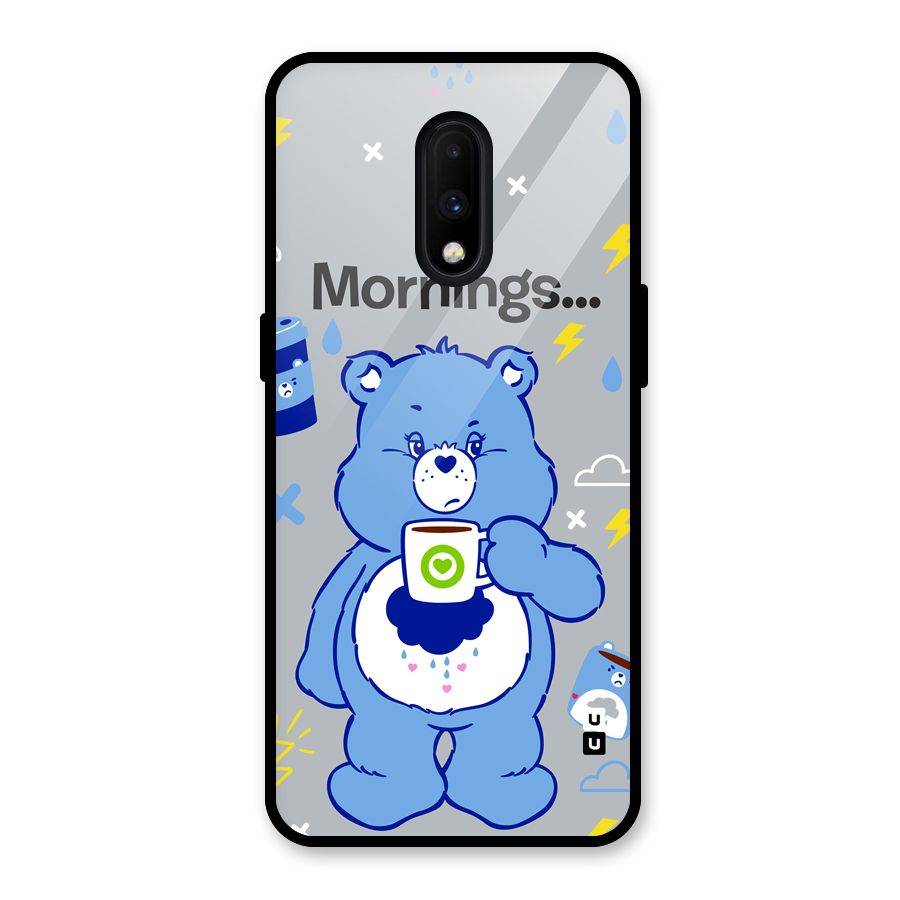 Morning Bear Glass Back Case for OnePlus 7