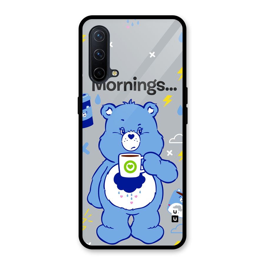 Morning Bear Glass Back Case for OnePlus Nord CE 5G