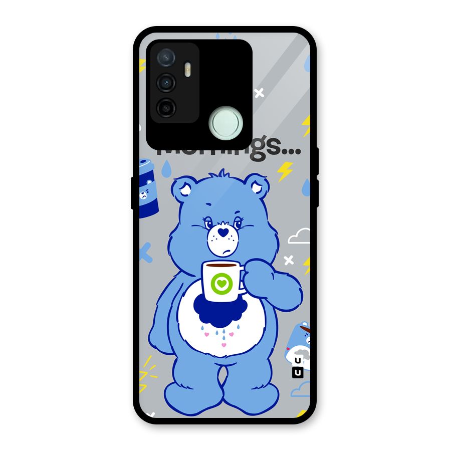 Morning Bear Glass Back Case for Oppo A53
