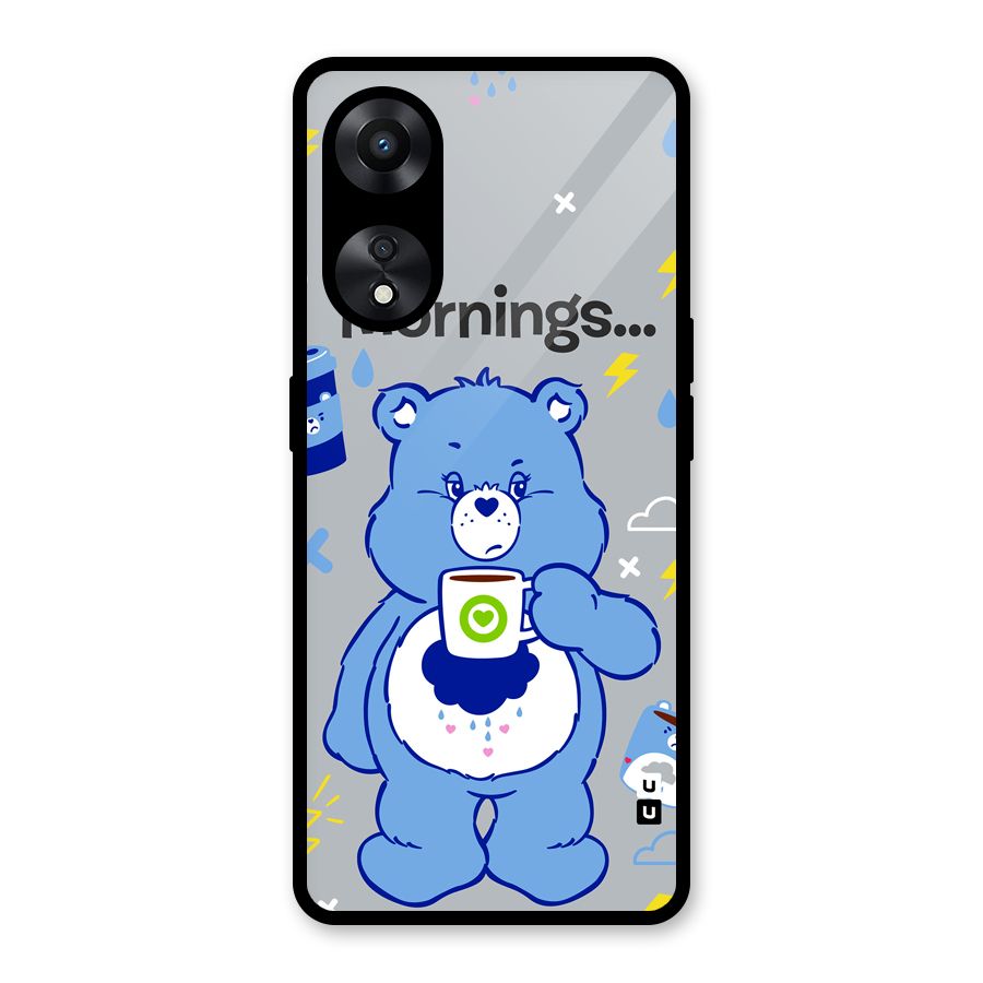 Morning Bear Glass Back Case for Oppo A78