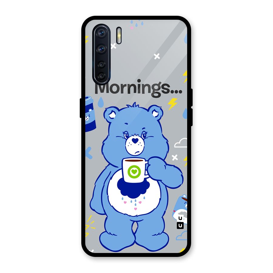 Morning Bear Glass Back Case for Oppo F15