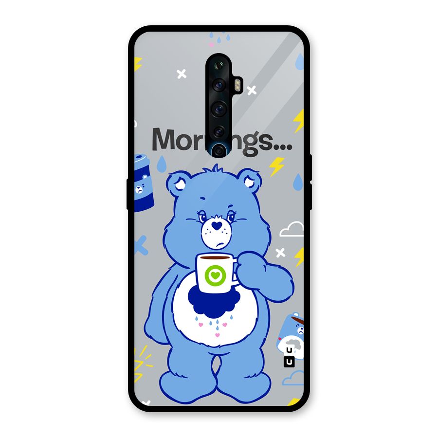 Morning Bear Glass Back Case for Oppo Reno2 F