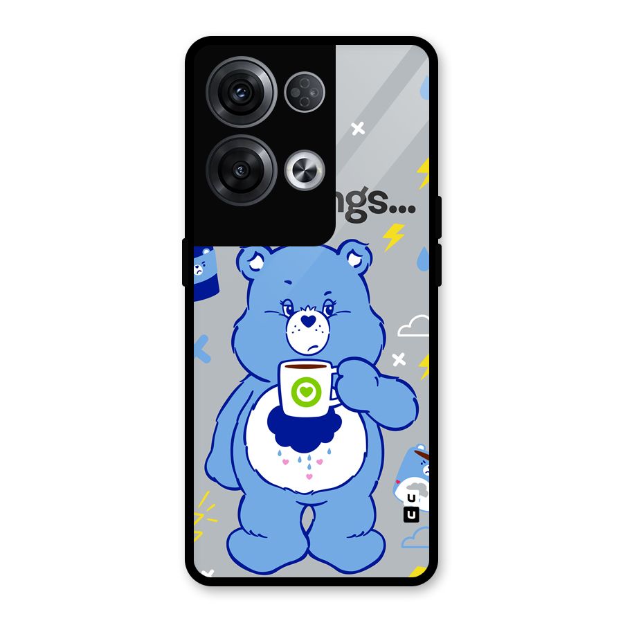 Morning Bear Glass Back Case for Oppo Reno8 Pro 5G