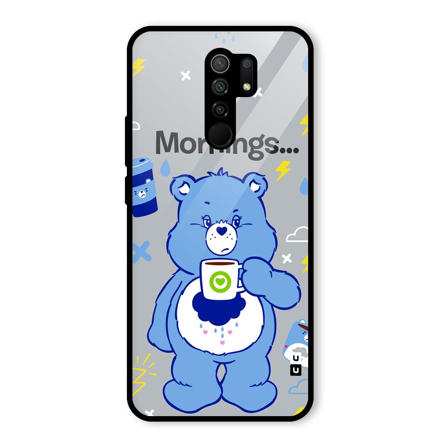Morning Bear Glass Back Case for Poco M2