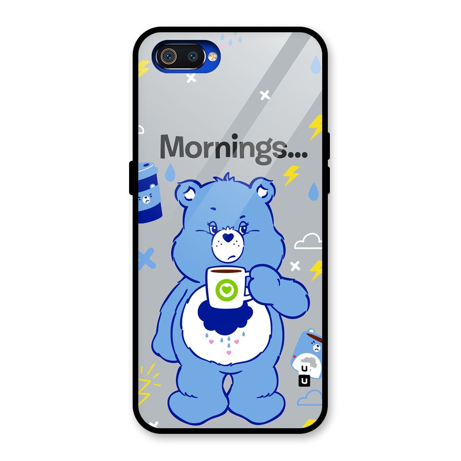 Morning Bear Glass Back Case for Realme C2