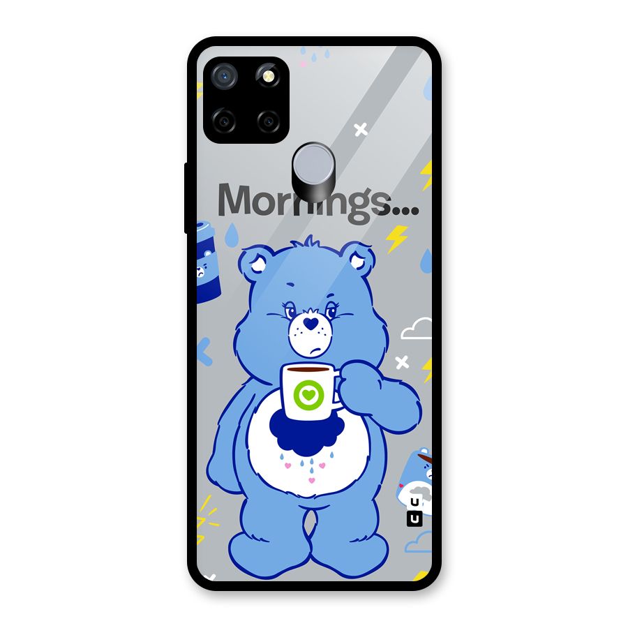 Morning Bear Glass Back Case for Realme Narzo 30A